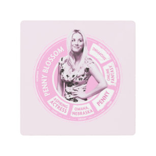 Penny Blossom Info Graphic Metal Print