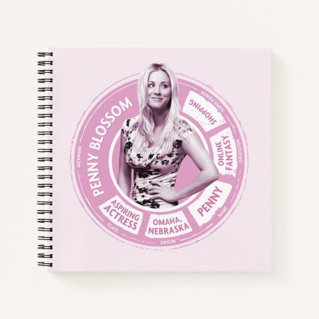 Penny Blossom Info Graphic Notebook (Front)