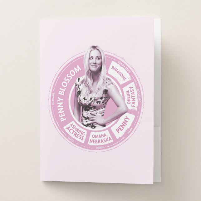 Penny Blossom Info Graphic Pocket Folder (Front)