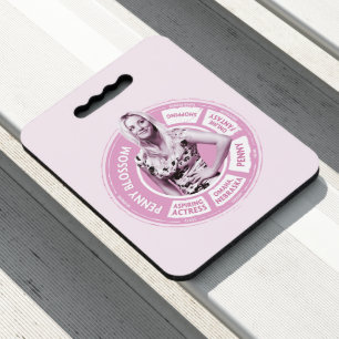 Penny Blossom Info Graphic Seat Cushion