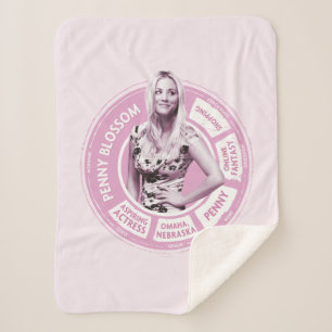 Penny Blossom Info Graphic Sherpa Blanket