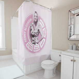 Penny Blossom Info Graphic Shower Curtain