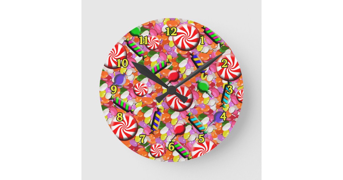 Penny Candy Wall Clock Zazzle