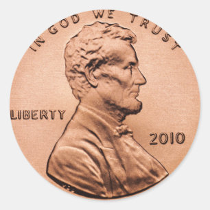 Penny Classic Round Sticker