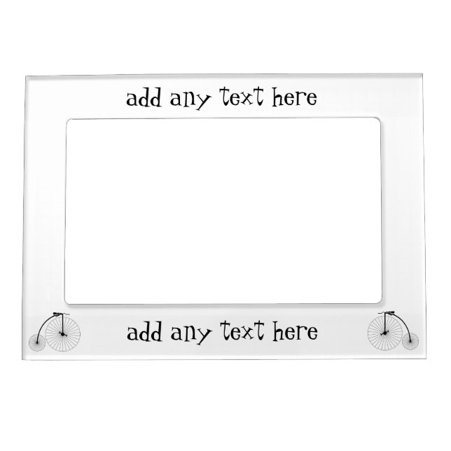 Penny Farthing Bicycle Magnetic Picture Frame (Front)