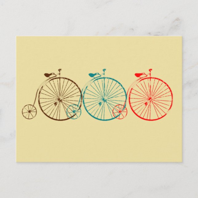 Penny Farthing Bicycles Postcard (Front)