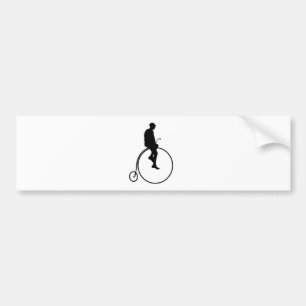 Penny Farthing Bike Bumper Sticker