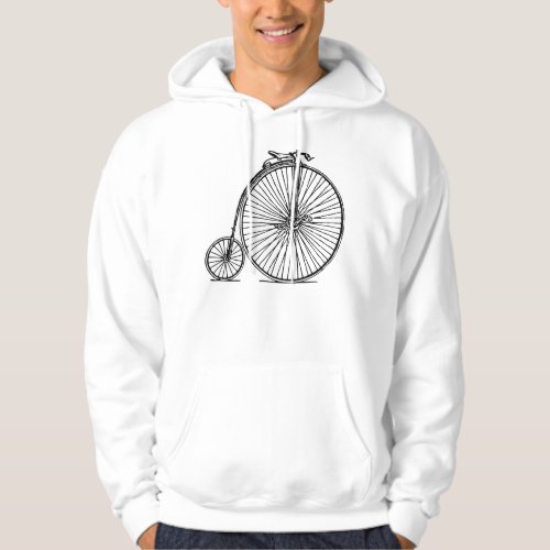 Penny Farthing _ Black Hoodie