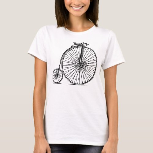 Penny Farthing _ Black T_Shirt