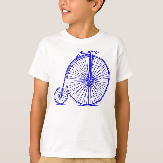 Penny Farthing - Blue T-Shirt (Front)