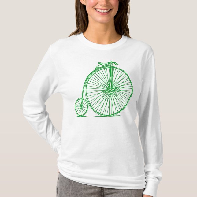 Penny Farthing - Grass Green T-Shirt (Front)