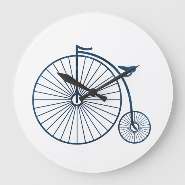 penny farthing large clock (Front)