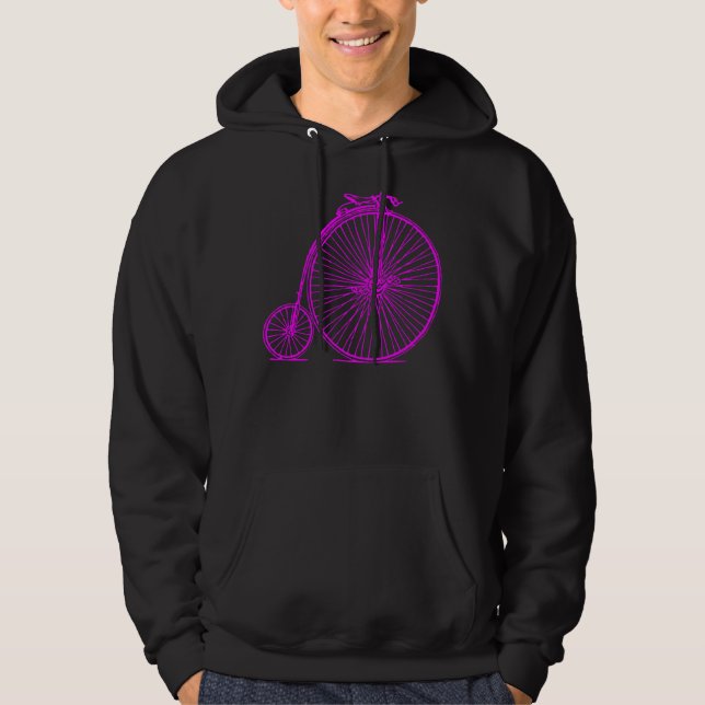 Penny Farthing - Magenta Hoodie (Front)