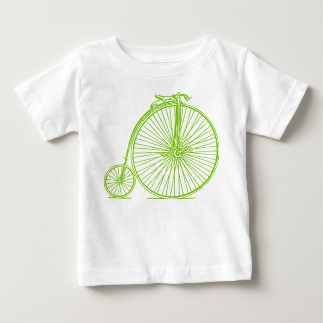 Penny Farthing - Martian Green Baby T-Shirt (Front)