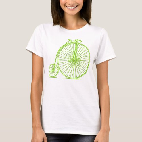 Penny Farthing _ Martian Green T_Shirt
