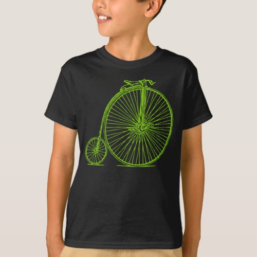 Penny Farthing _ Martian Green T_Shirt