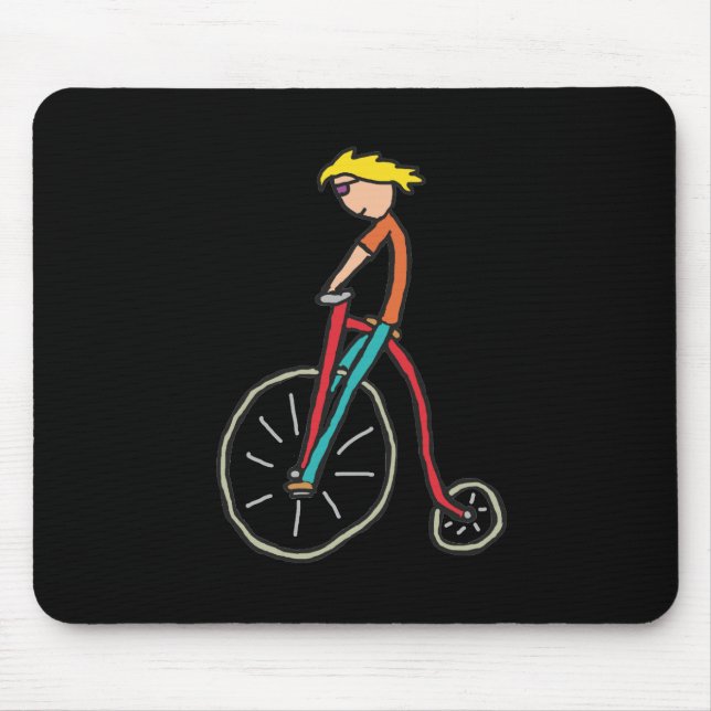 Penny Farthing Mouse Pad (Front)