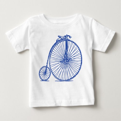 Penny Farthing _ Navy Baby T_Shirt