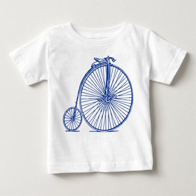 Penny Farthing - Navy Baby T-Shirt (Front)