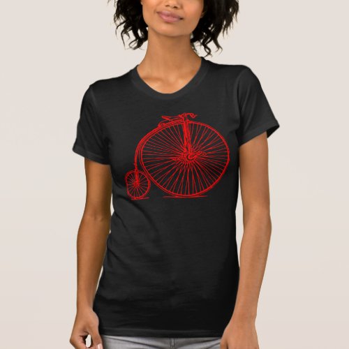 Penny Farthing _ Red T_Shirt