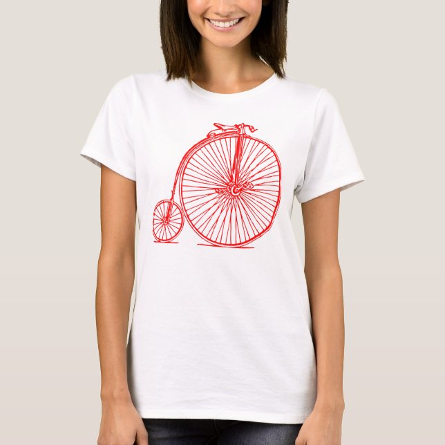 Penny Farthing - Red T-Shirt (Front)