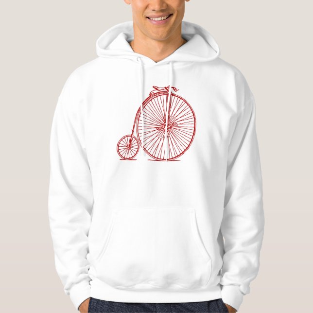 Penny Farthing - Ruby Red Hoodie (Front)