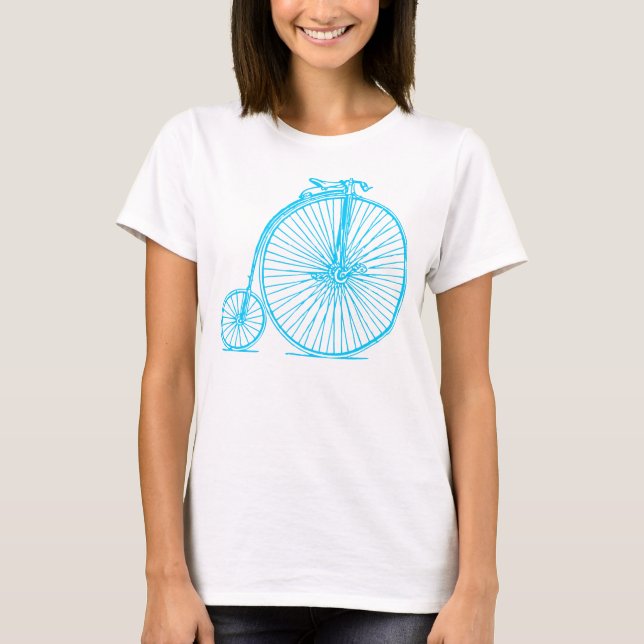 Penny Farthing - Sky Blue T-Shirt (Front)