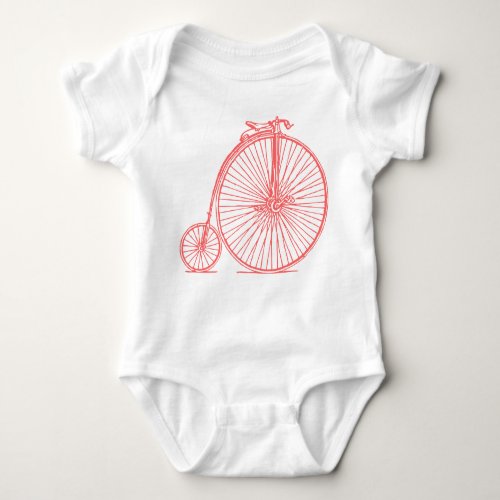 Penny Farthing _ Tropical Pink Baby Bodysuit