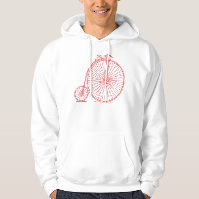 Penny Farthing - Tropical Pink Hoodie (Front)