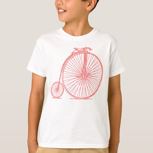 Penny Farthing - Tropical Pink T-Shirt (Front)