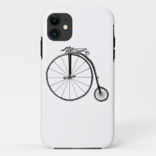 Penny Farthing Vintage Bicycle Illustration iPhone 11 Case