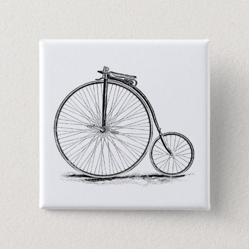 Penny Farthing Vintage High_Wheel Bicycle Button