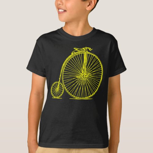 Penny Farthing _ Yellow T_Shirt