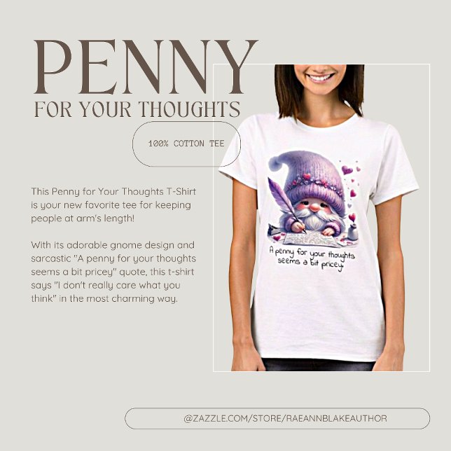 Penny for Your Thoughts T-Shirt (Creator Uploaded)