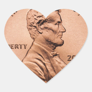 Penny Heart Sticker