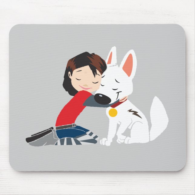 Penny Hugging BOLT Disney Mouse Pad (Front)