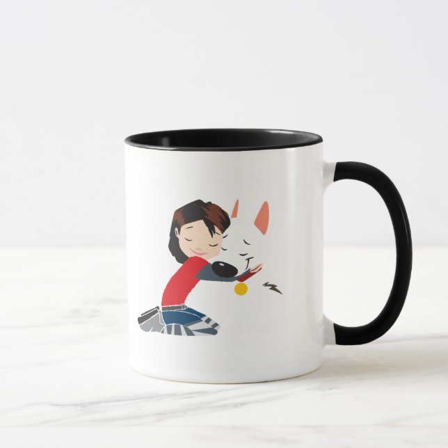 Penny Hugging BOLT Disney Mug (Right)