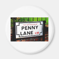 penny lane Liverpool England sign