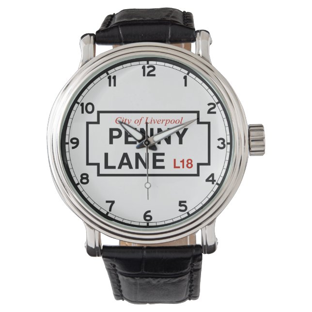 Penny Lane, Street Sign, Liverpool, UK Watch (Front)