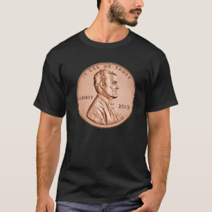 Penny Lincoln USA Coin 1 Cent 2019 America United  T-Shirt