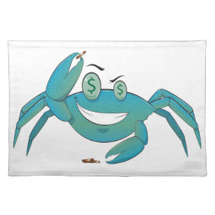 Penny Pinching Crab Cloth Placemat