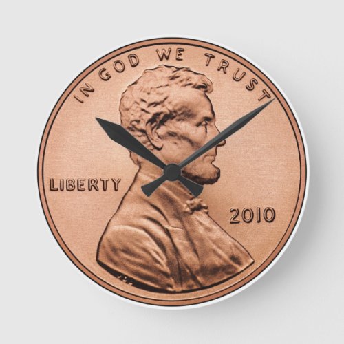 Penny Round Clock