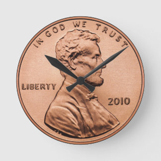 Penny Round Clock