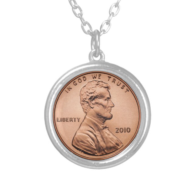 Penny Silver Plated Necklace (Front)