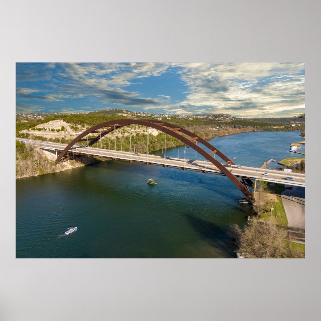 Pennybacker Bridge Austin, Texas Poster (Front)