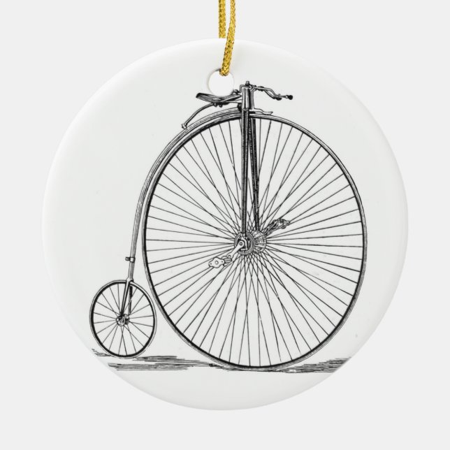 Pennyfarthing Ceramic Ornament (Front)