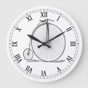 Pennyfarthing Large Clock