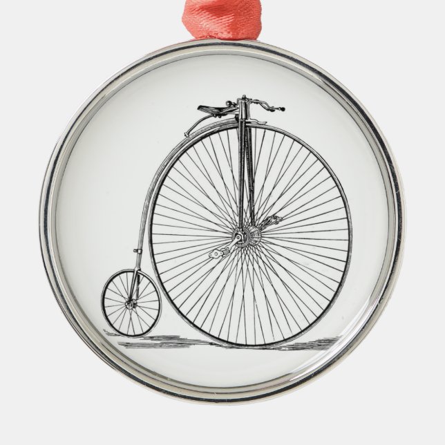 Pennyfarthing Metal Ornament (Front)