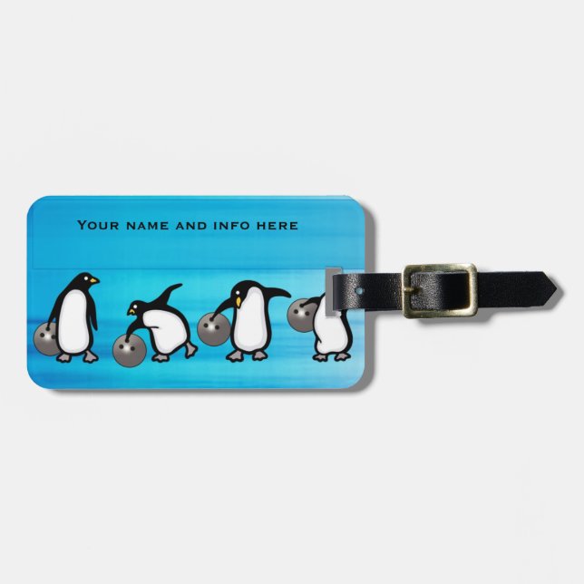 Penquin Luggage Tag (Front Horizontal)
