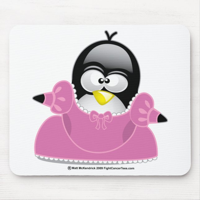 Penquin Princess Mouse Pad (Front)